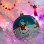 Le fond d’écran du jour spécial Noël : boule bonhomme de neige Fonds d'écrans