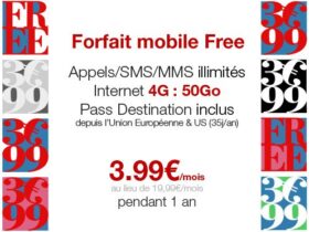 Free propose son forfait 50 Go à 3,99€ pendant 1 an au lieu de 19,99€ Bons plans