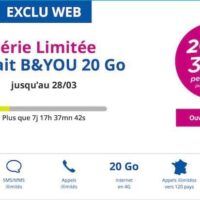 Bouygues Telecom propose son forfait 4G 20 Go pour seulement 3,99€/mois Bons plans