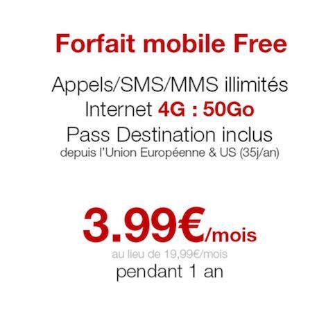 Free Mobile brade son forfait illimité à seulement 3,99€ par mois Bons plans