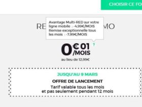 Bon plan : forfait SFR RED avec appels/SMS/MMS illimités + Internet 500 Mo pour 0,01€ Bons plans