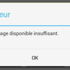 android samsung stockage espace insuffisant