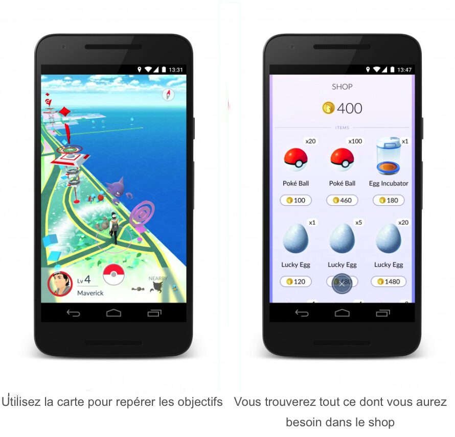 Pokemon GO présente les mécaniques de capture et de combat Jeux Android