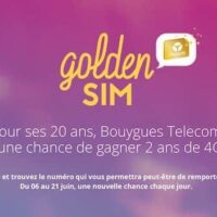 Bouygues Telecom propose de gagner deux ans de 4G illimitée avec la Golden SIM Concours