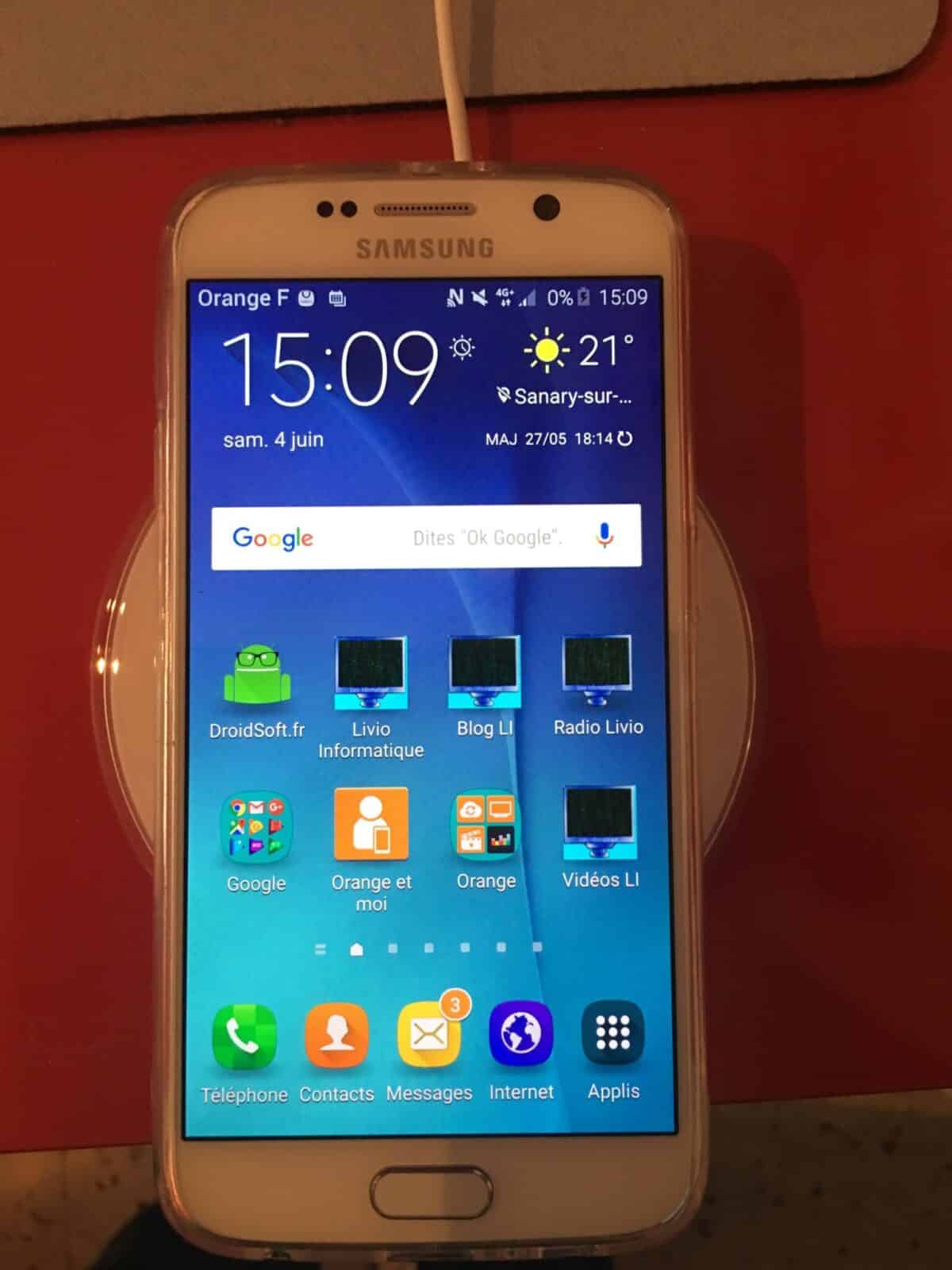 Samsung Galaxy S6 : charge filaire vs induction Accessoires