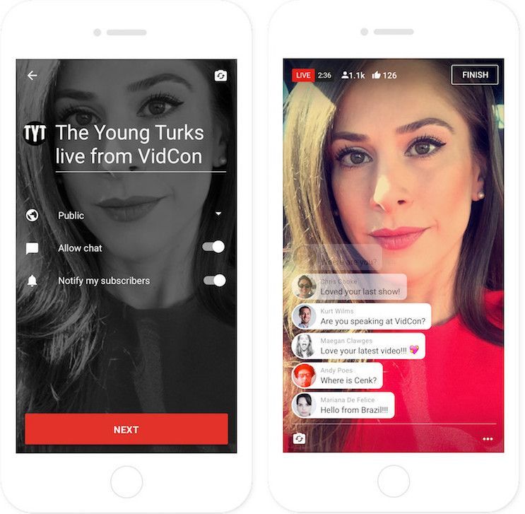 , YouTube va proposer la possibilité de réaliser des vidéos en direct depuis son smartphone