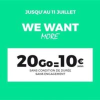 20 Go pour 10 € sans condition de durée chez RED Bons plans