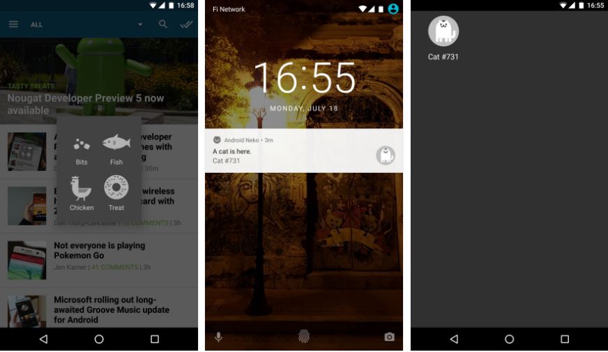 , Android 7.0 Nougat cache un nouveau Easter Egg