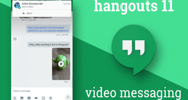 La version 11 d’Hangouts est disponible Applications