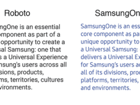 SamsungOne est la nouvelle police développée par Samsung Actualité