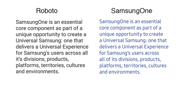 , SamsungOne est la nouvelle police développée par Samsung