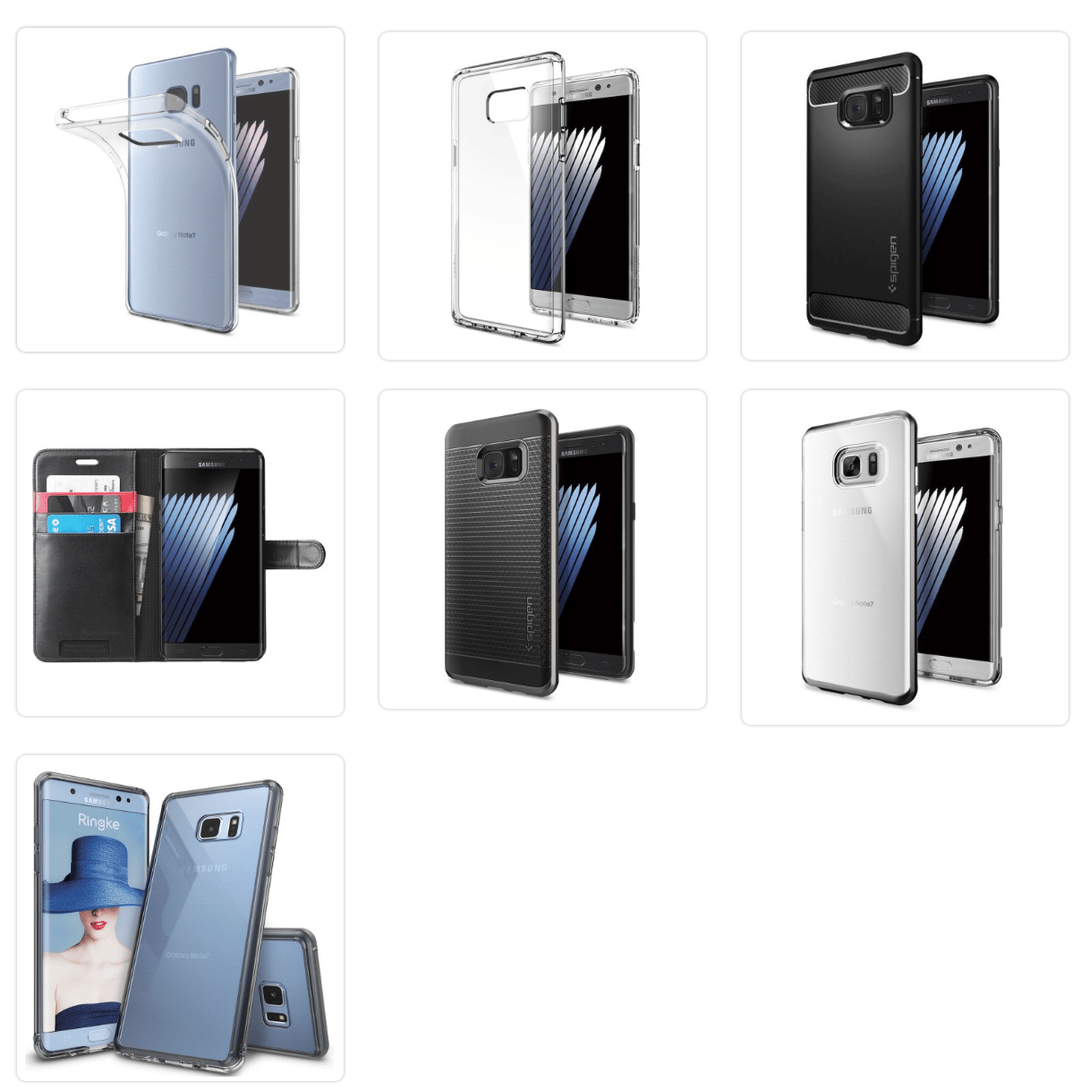, Voici les accessoires officiels du Samsung Galaxy Note 7