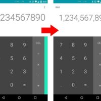 La calculatrice Google est mis à jour avec le groupement de chiffres par 3 Applications