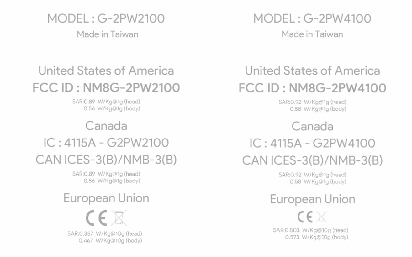 , Les HTC Nexus Sailfish et Nexus Marlin certifiés par la FCC
