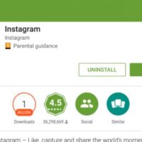 Instagram a plus d’un milliard d’installations sur le Google Play Store Applications