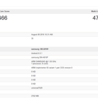 Le Samsung Galaxy A8 (2016) se montre sur Geekbench Appareils