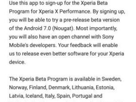 Le Sony Xperia X Performance reçoit sa première beta d’Android 7.0 Nougat Appareils