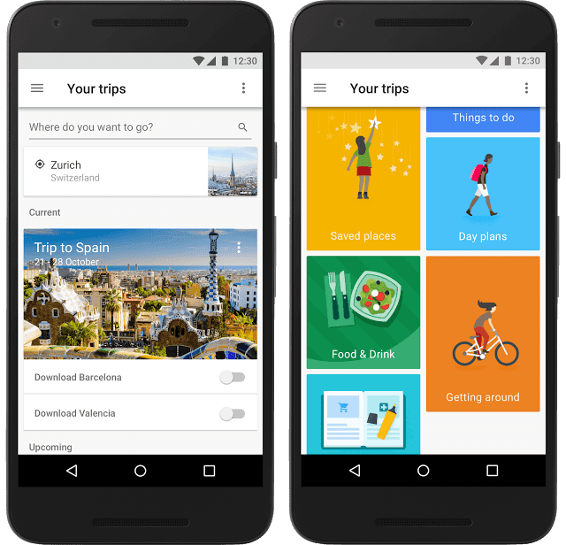 Google Trips est officiellement disponible sur Android Applications