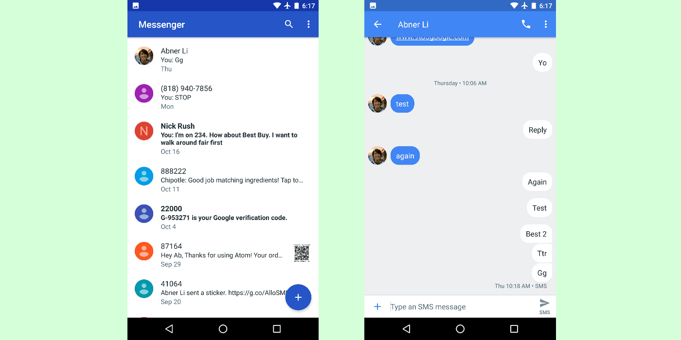 , Google Messenger mis à jour vers la version 2.0