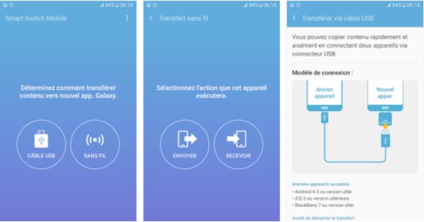 Samsung Smart Switch Mobile supporte maintenant Windows 10 et Android 7.0 Nougat Applications