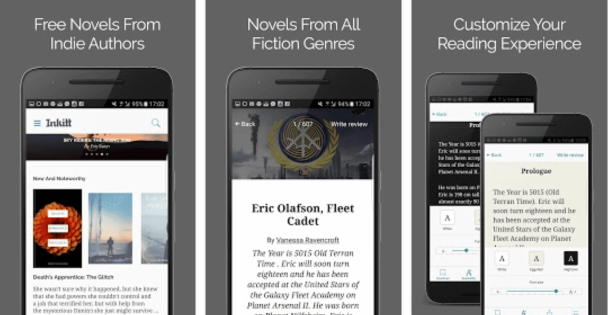 Inkitt – Romans est disponible gratuitement sur le Play Store Applications