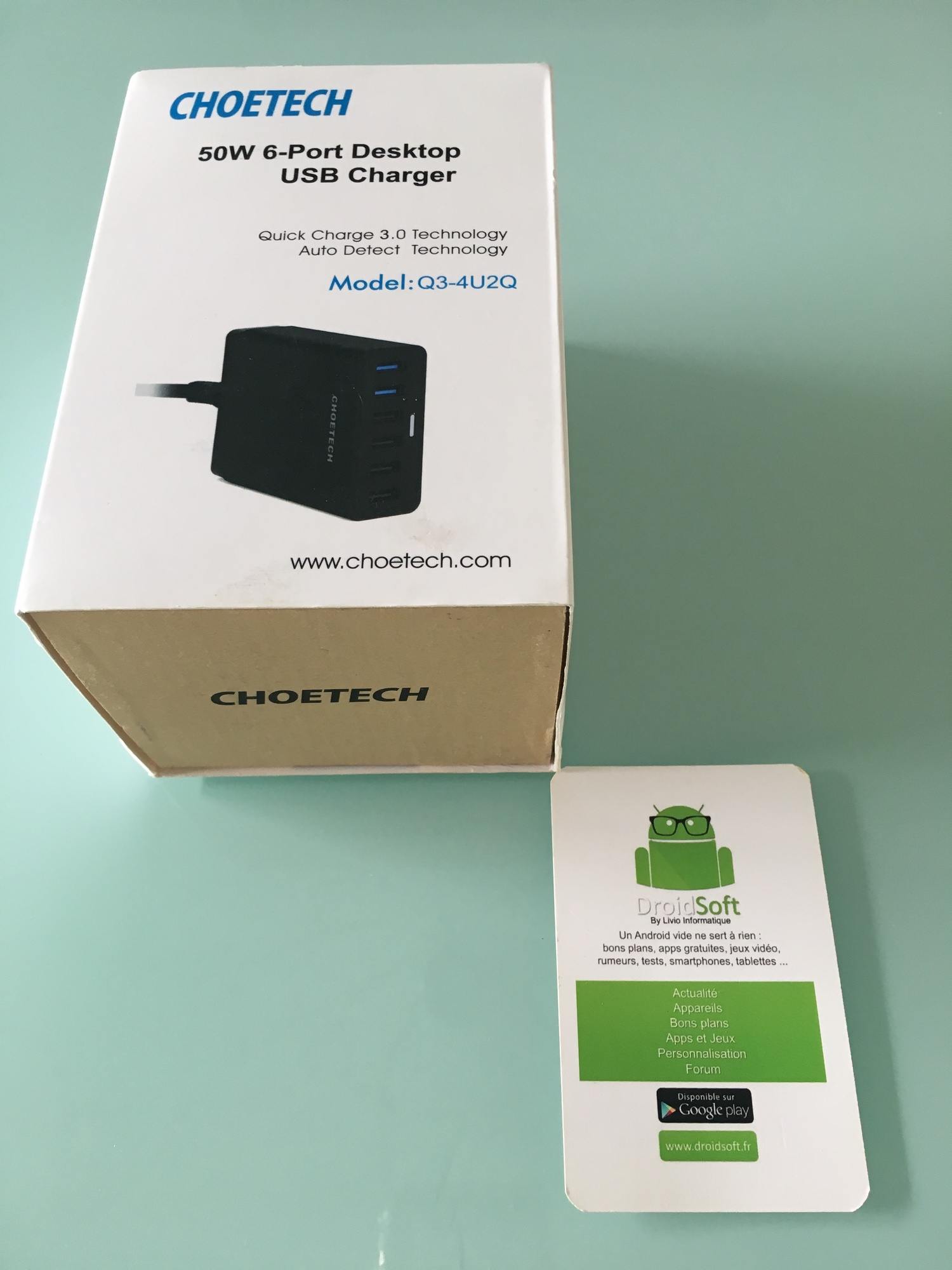 Test : Chargeur Quick Charge 3.0 6 ports Choetech Tests Android