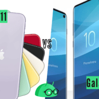 comparatif iPhone 11 Samsung Galaxy S10