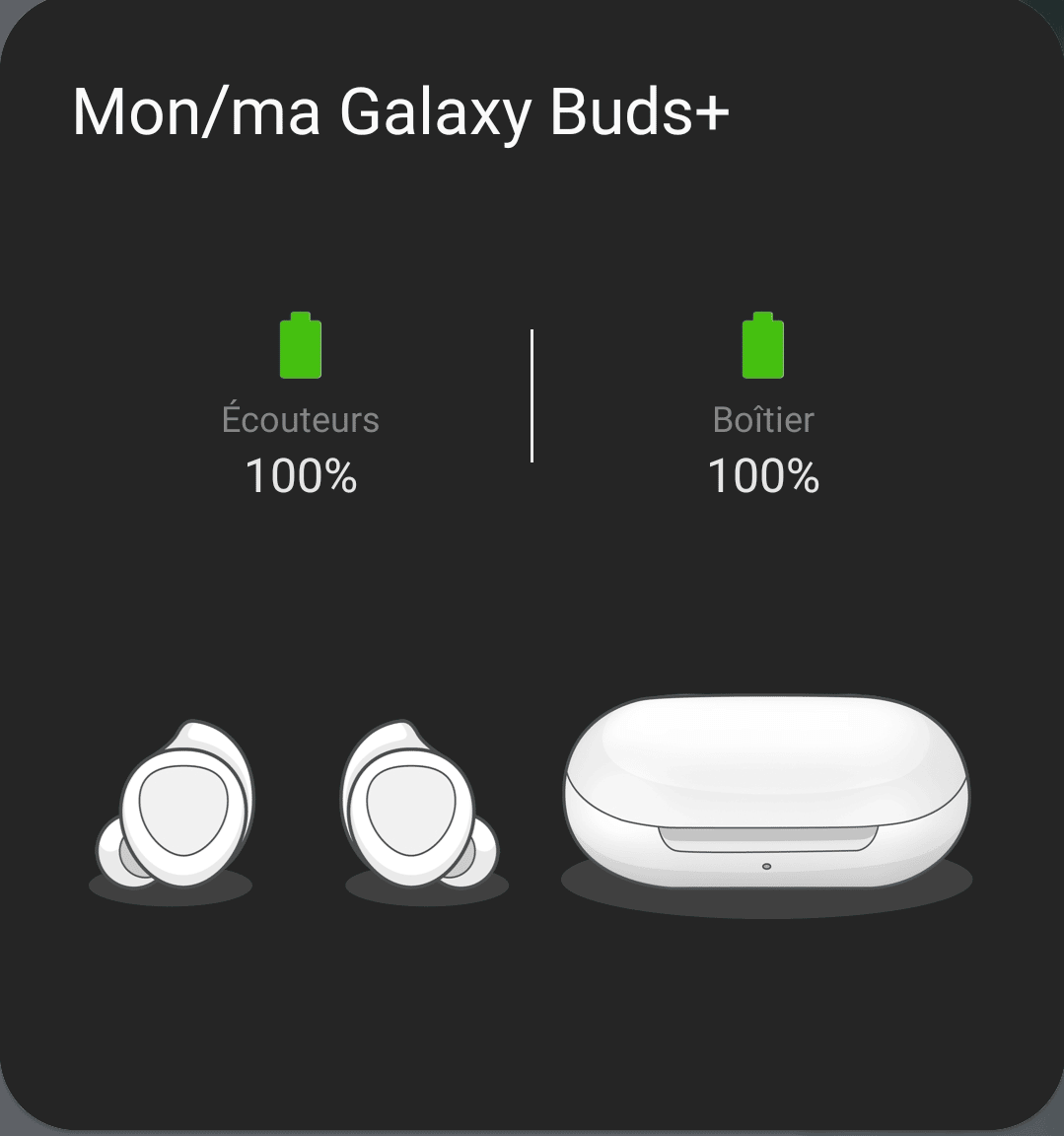 Animation connexion Buds+ S20 FE 5G