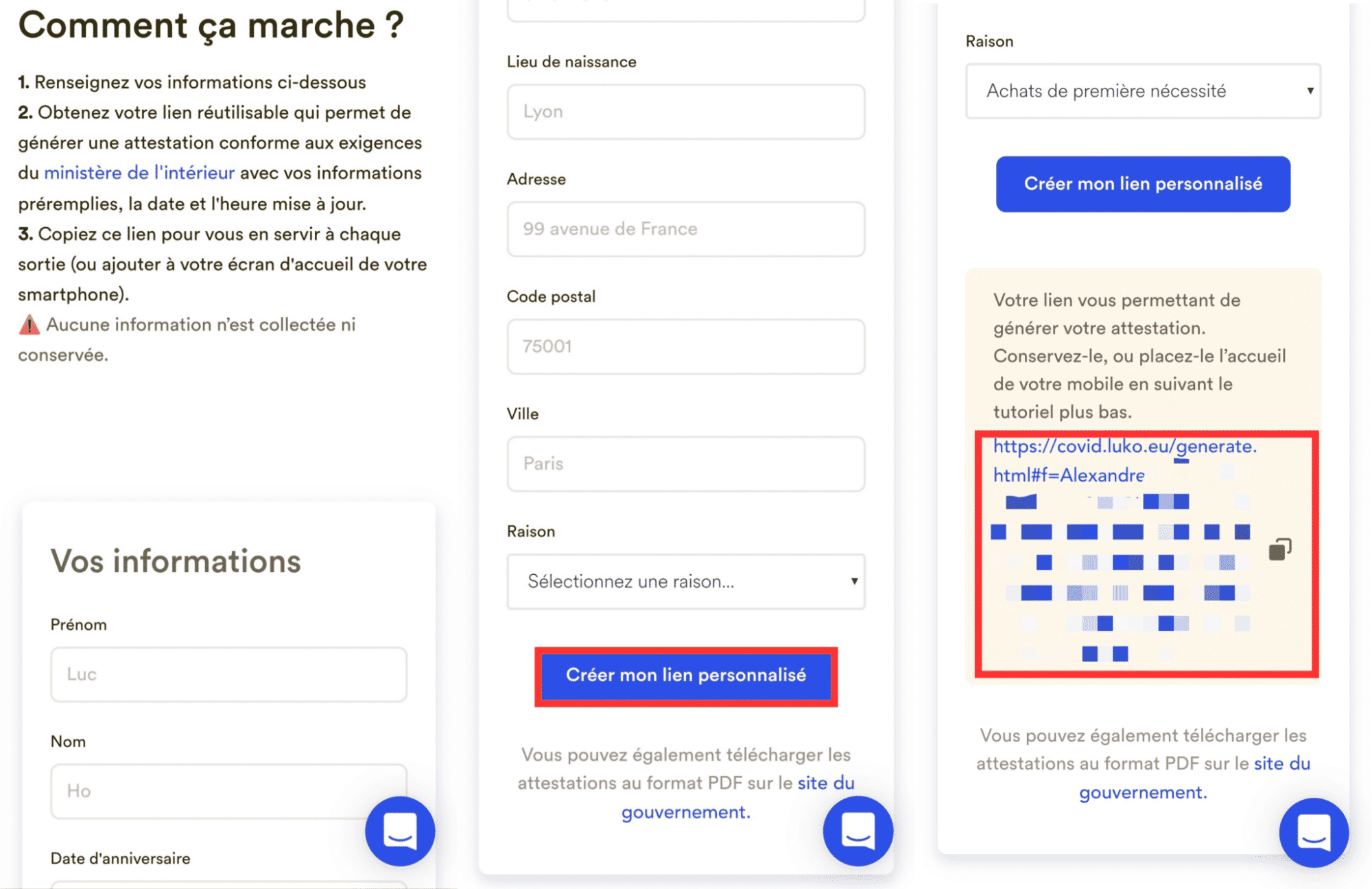 attestation deplacement couvre feu luko