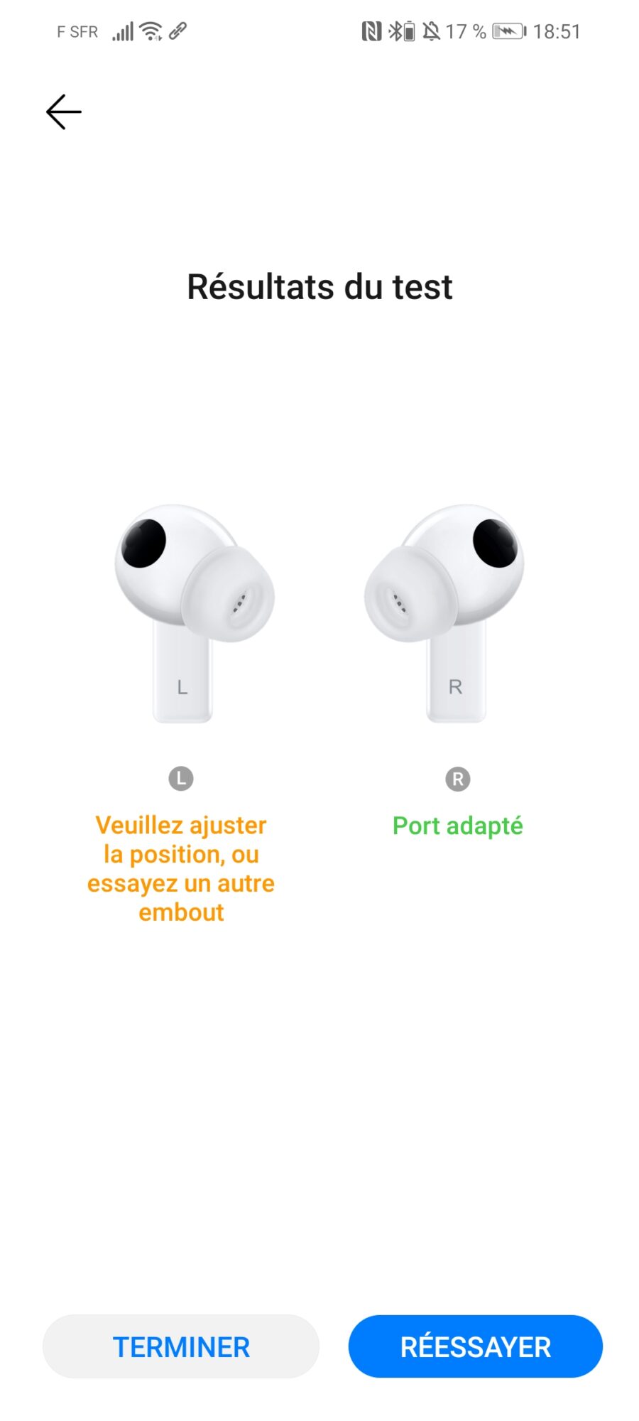 Huawei FreeBuds Pro Ai Life écouteurs bluetooth true wireless application embouts