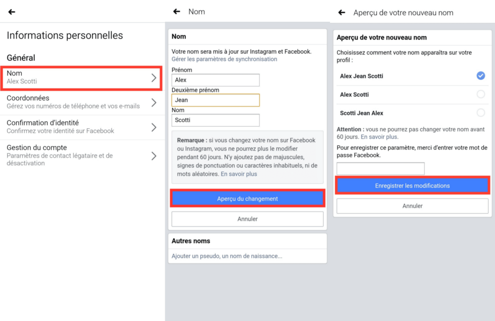 Changer de nom Facebook sur smartphone Android – DroidSoft