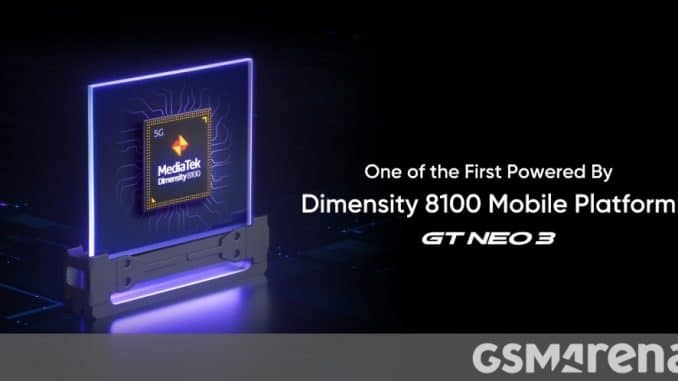 Realme GT Neo 3, Le Realme GT Neo 3 arrive avec une charge 150 watts et un nouveau processeur