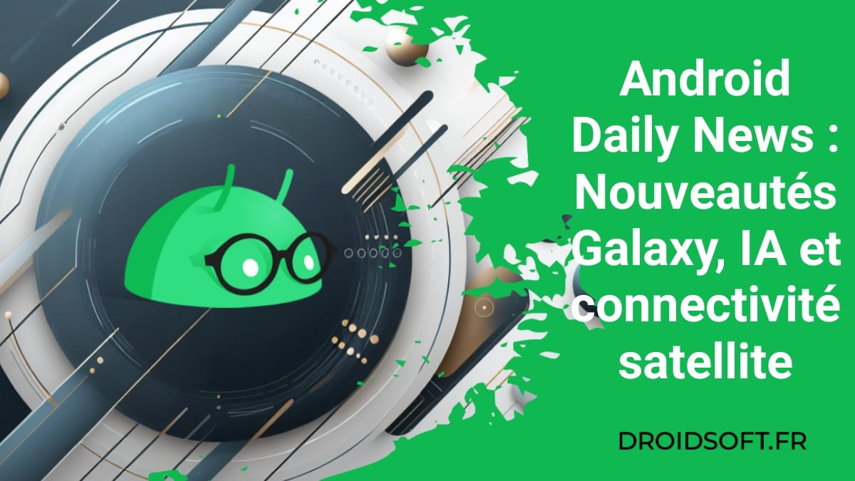 Android Daily News : Nouveautés Galaxy, IA et connectivité satellite
