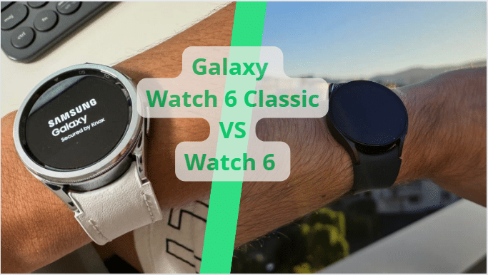 Galaxy Watch 6 vs Watch 6 Classic : Comparatif des applications