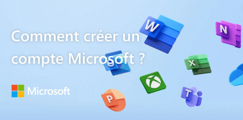 Creation d'un compte microsoft