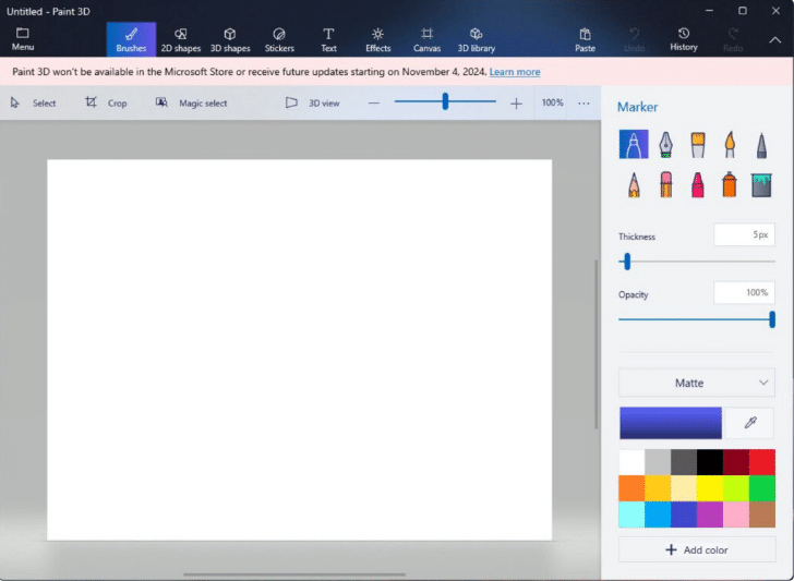 Paint 3D pour Microsoft