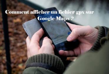 afficher fichier gpx google maps