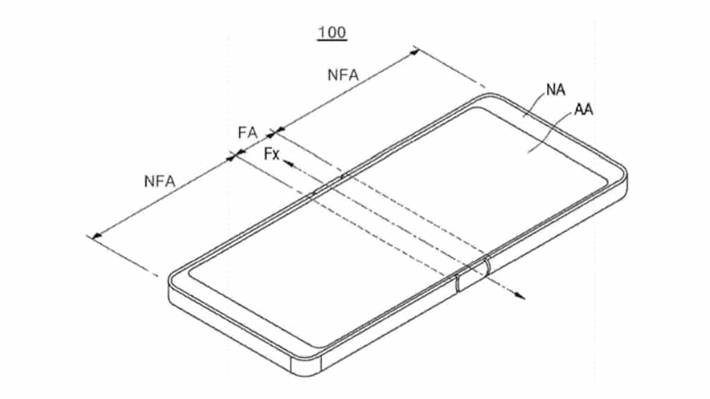 LG smartphone pliable