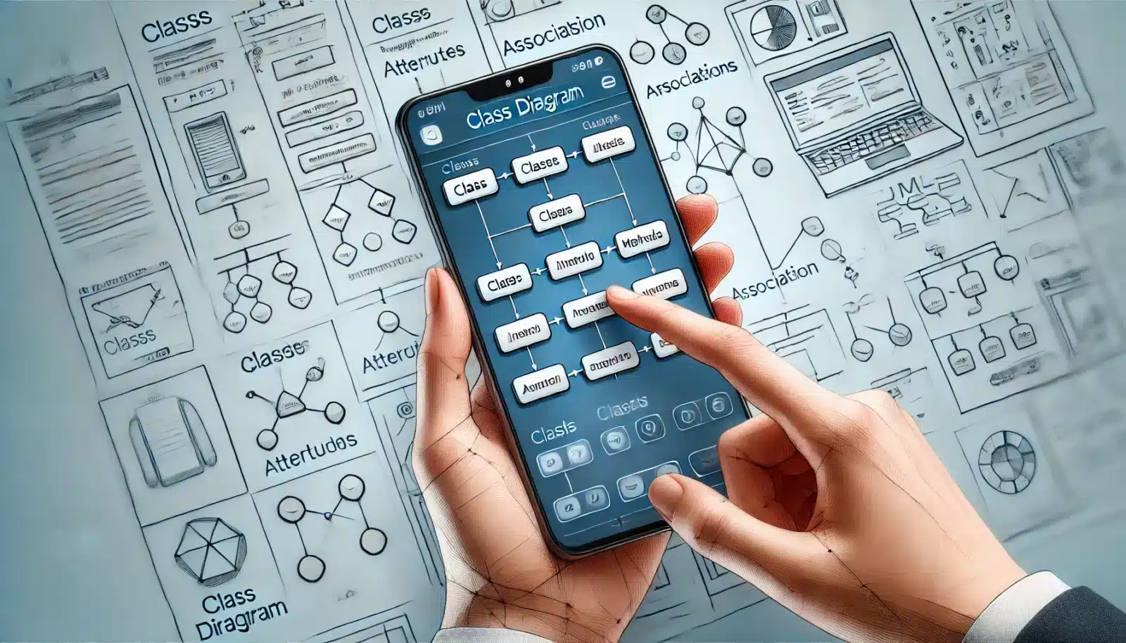 diagram UML sur smartphone