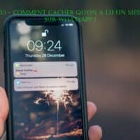 cacher message lu whatsapp