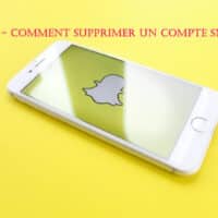 tuto supprimer compte snap