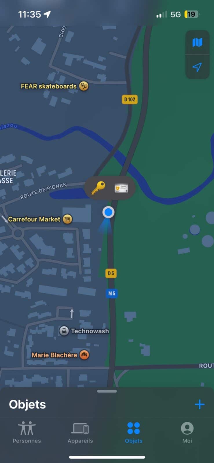 Bonne intégration à l'application localiser