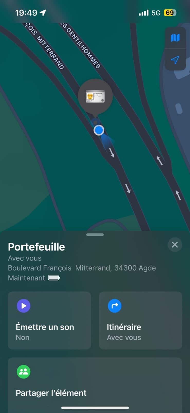 Bonne intégration à l'application localiser