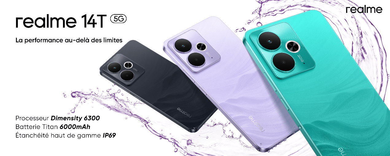 La série realme 14 de realme disponible en France aujourd'hui