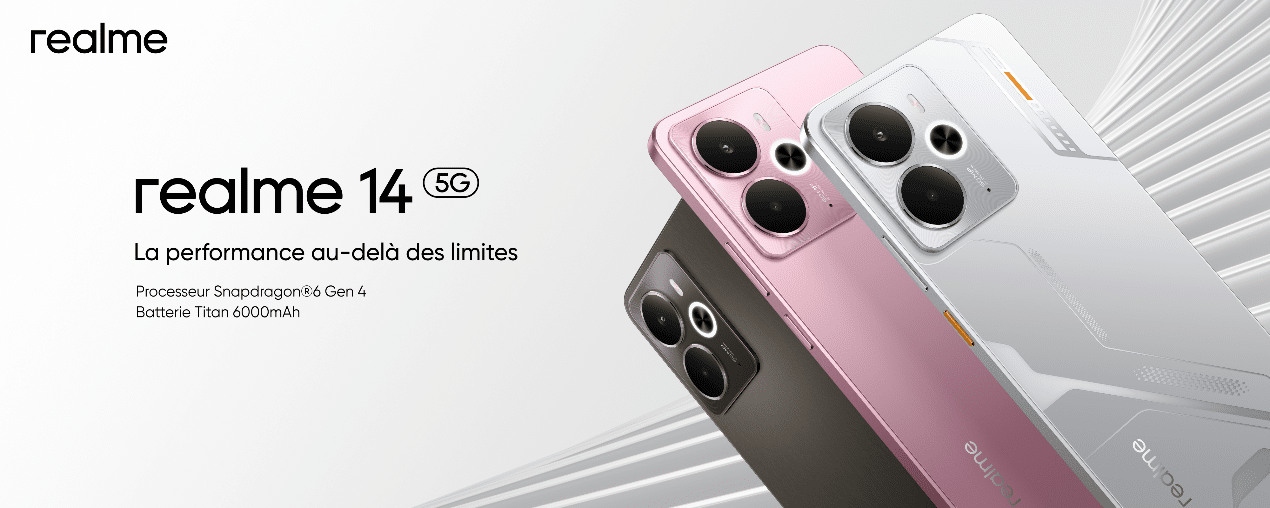 La série realme 14 de realme disponible en France aujourd'hui
