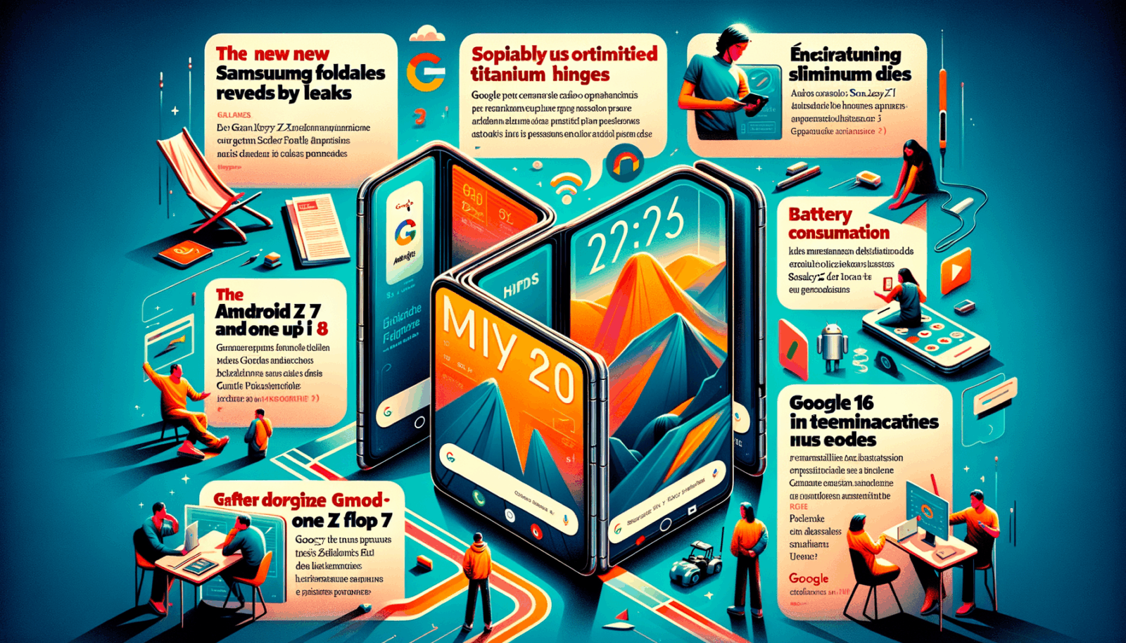 Android Daily News : fuites sur les Galaxy Z Fold 7, souci d’autonomie pour Google Pixel