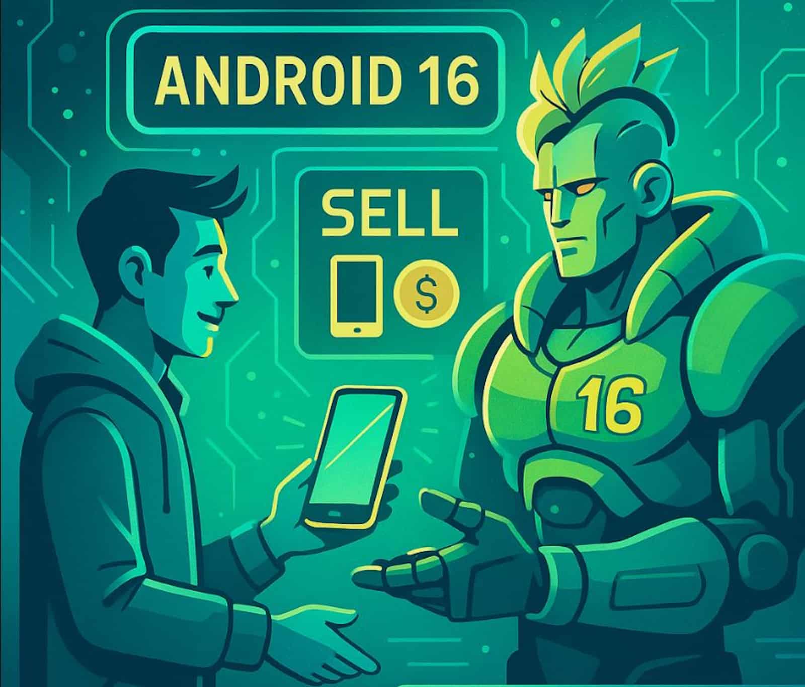 android 16 reprise smartphone