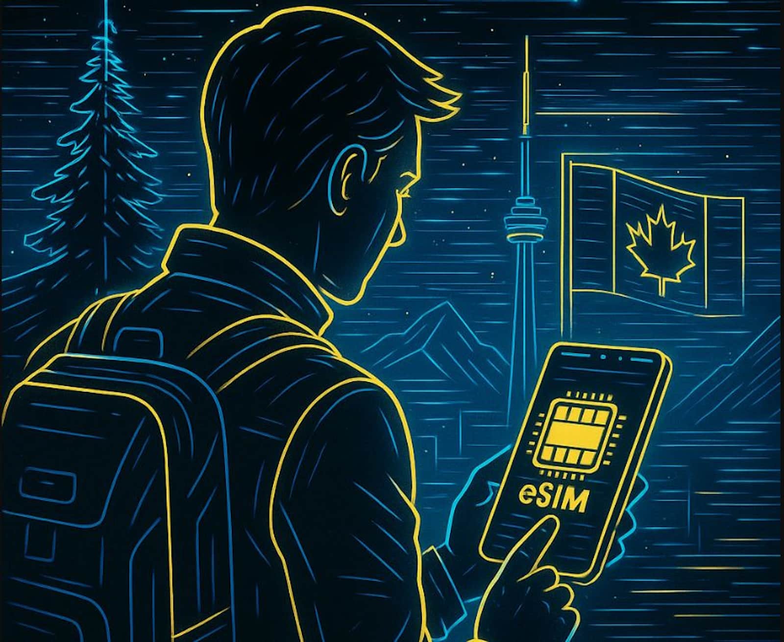 partir canada carte esim