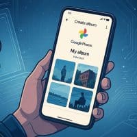 comment creer album google photos