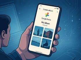 comment creer album google photos